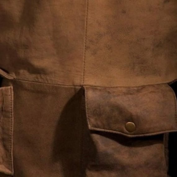 Duster Coat Brown Leather Long Jacket