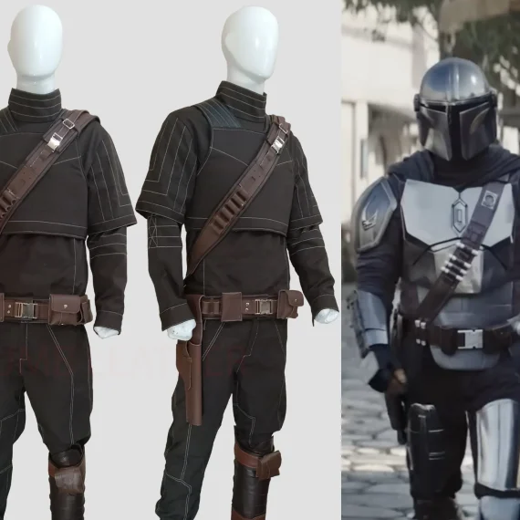 Mandalorian Flight Suit Din Djarin Cosplay Bounty Hunter Outift Full set
