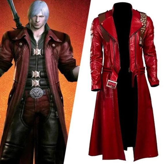 DMC5 Dante Cosplay Leather Coat