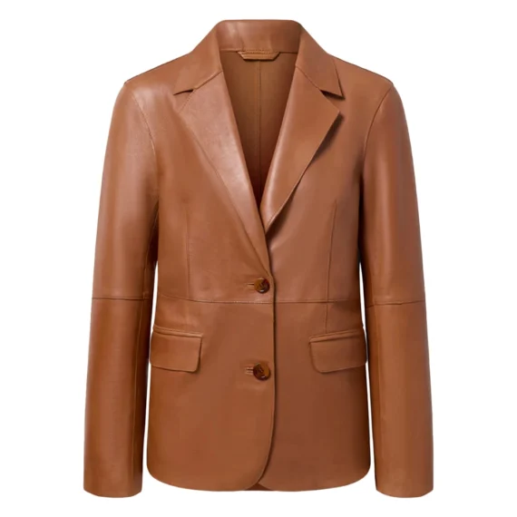 Women's Leather Blazer