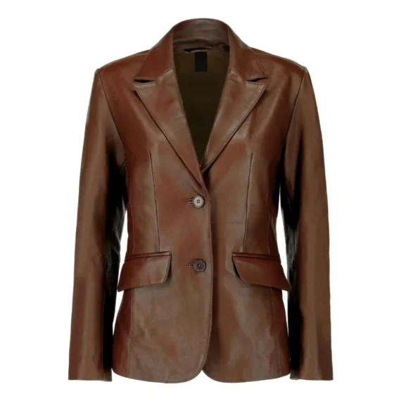 Women's Leather Blazer