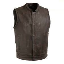 Mens Leather Vests